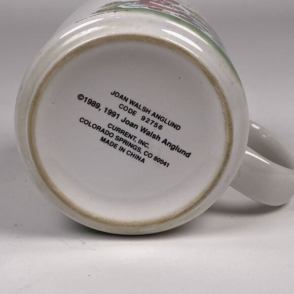 Vintage Joan Walsh Anglund Coffee Mug Good Friends Make Good Times Better 90s - Picture 7 of 8